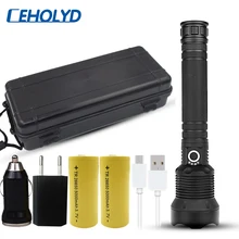 Светодиодный светильник-вспышка 4200 люмен xhp70.2 САМЫЙ МОЩНЫЙ СВЕТИЛЬНИК-вспышка 26650 usb фонарь xhp70 xhp50 фонарь 18650 охотничий Фонарь ручной светильник