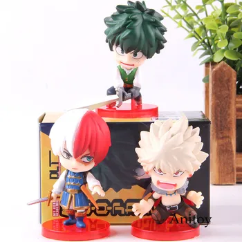 

Q Version Anime Figure My Hero Academia Izuku Midoriya Bakugou Katsuki Todoroki Shoto Action Figure Collectible Toy 3pcs/set