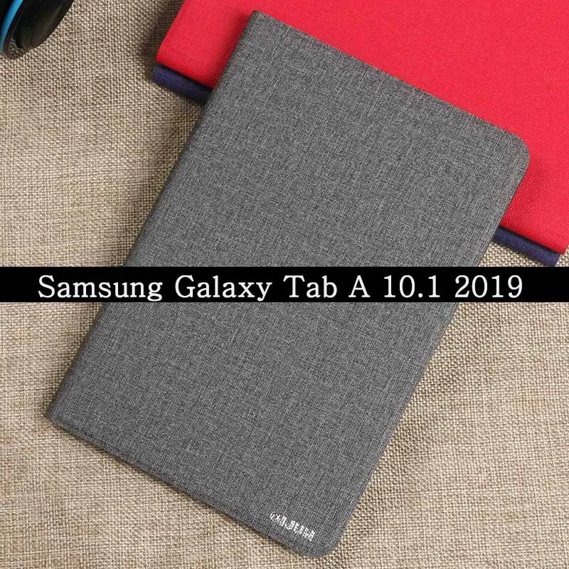 Чехол для планшета с подставкой для samsung Galaxy Tab A 10,1 SM-T510 SM-T515, чехол из искусственной кожи с откидной крышкой, Защитный Мягкий силиконовый чехол - Цвет: Tab A 10.1 2019