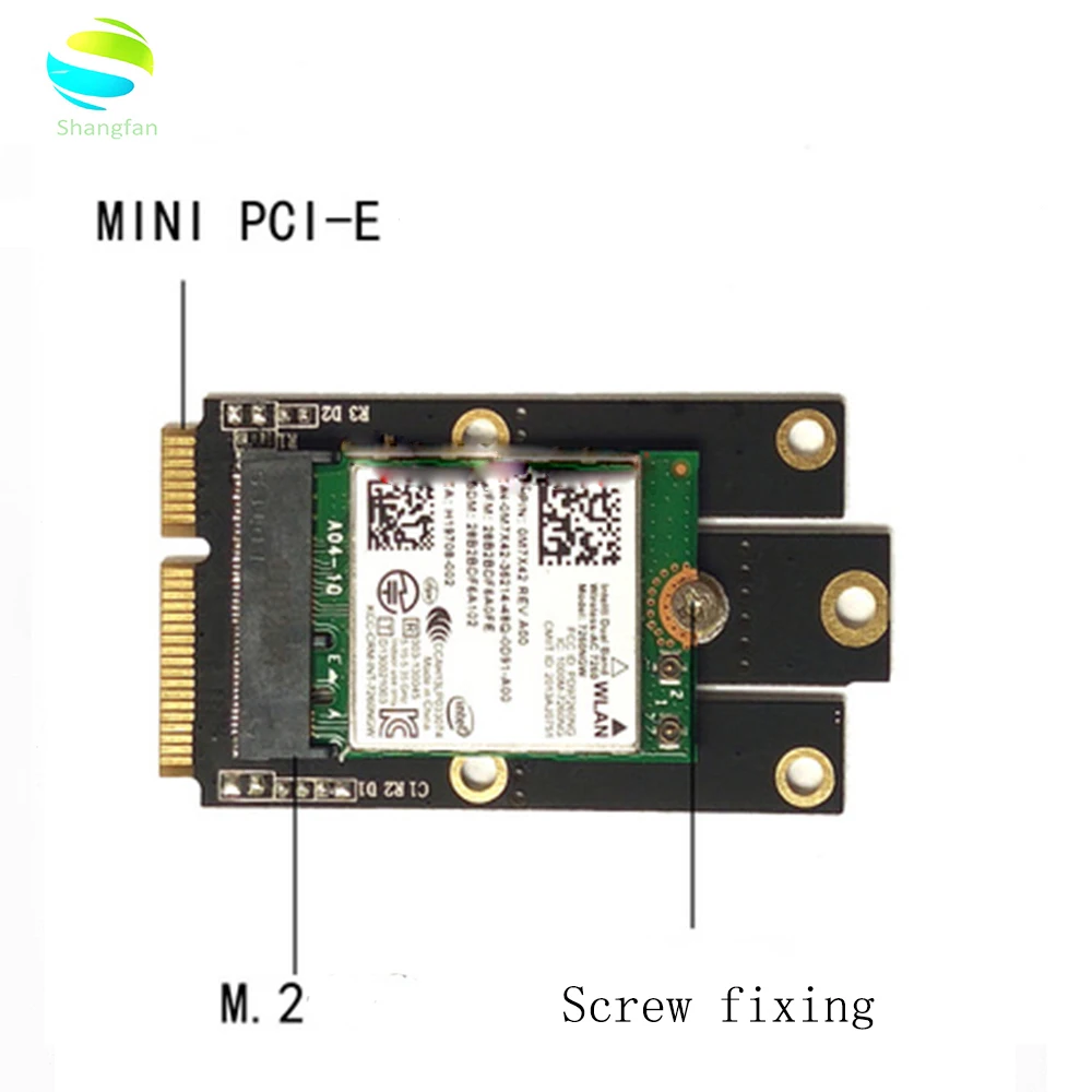 M.2 NGFF ключ A к Mini PCI E Express конвертер адаптер для Intel 9260AC 8265AC 7260AC Wifi Bluetooth беспроводная