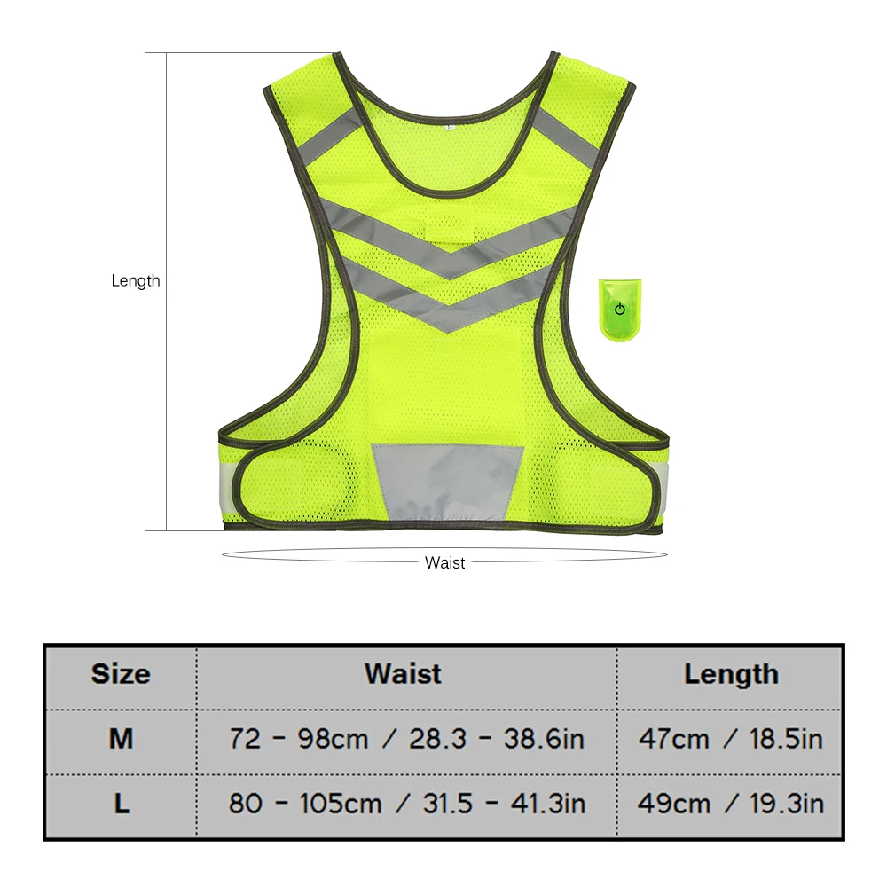 Светоотражающий защитный жилет с высокой видимостью, легкий сетчатый жилет для занятий спортом на открытом воздухе и ночного бега для женщин и мужчин, для бега, велоспорта, прогулок