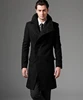 2022 nuevo otoño botón cubierto de abrigo de lana de los hombres slim fit para hombre de abrigo de lana de moda guapo abrigos de Cachemira plus tamaño s-3XL ► Foto 1/6
