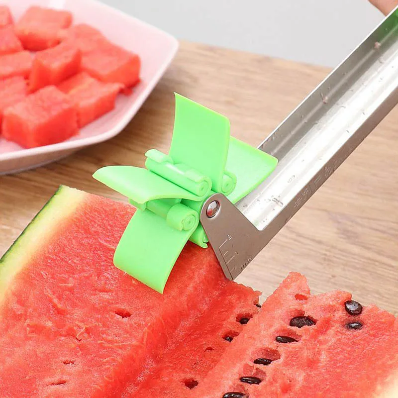 

Watermelon Windmill Cutter Stainless Steel Cutting Watermelon Artifact Fruit Cutting Artifact Creative Style Cutting Fruit Slice