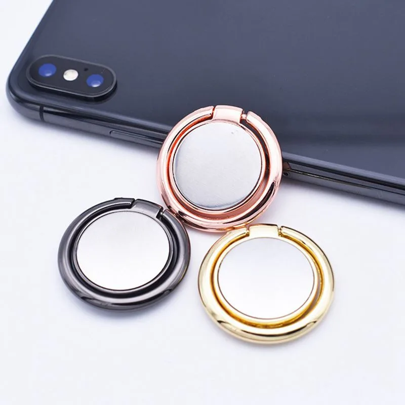 360 Degree Rotating Metal Phone Ring Bracket Holder Stand Mirror For IPhone 8 X XR SamSung S10 S9 Xiaomi 9 8 7 Redmi Note 7