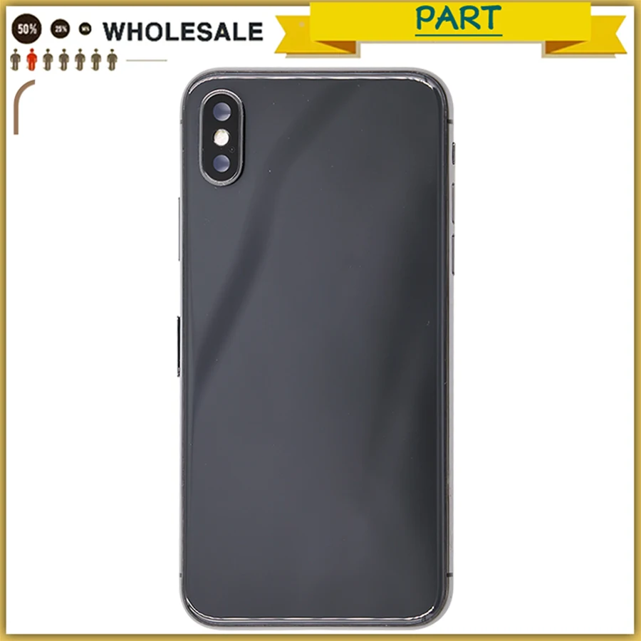 Новый для iphone X полный корпус чехол батарея задняя панель Задняя крышка рама