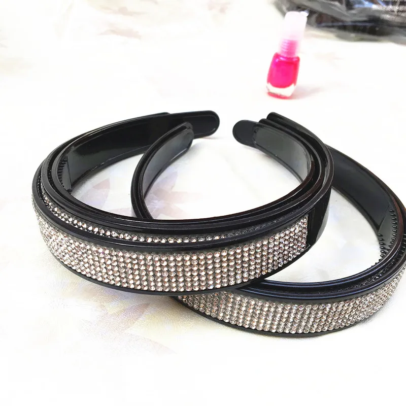 

3PCShine Headband diamond Crystal Cross Hair bands hoop Unique wide design Hairband Headbands For women Girl Fashion Shiny Hair