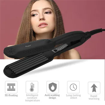 

220V Professional Crimper Ceramic Corrugated Curler Curling Iron Hair Styler Electric Corrugation Wave Hair Iron Styling Tools