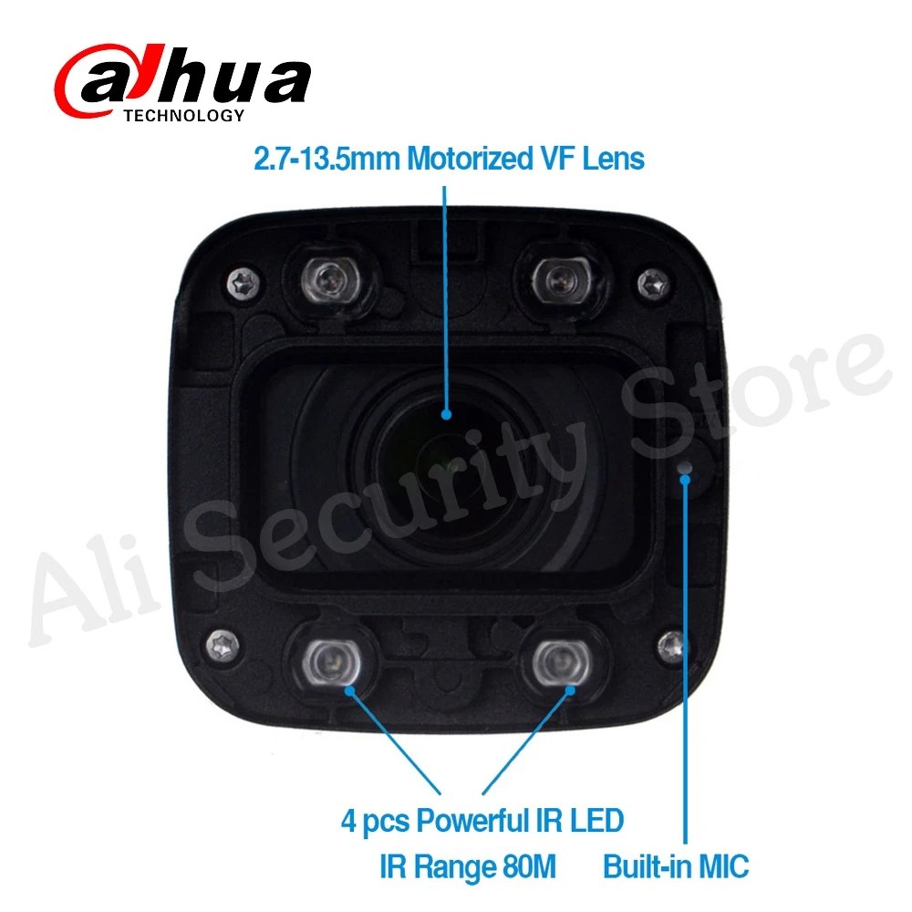  IPC-HFW4631H-ZSA 6MP IPC Dahua IP Camera Built-In MiC Micro SD Card Slot 2.7-13.5mm 5X Zoom VF Lens