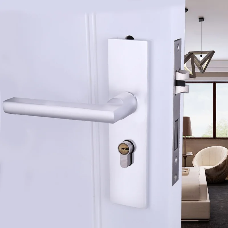 

2018 Sale Cadeado Selling Simple Bedroom Space Aluminum Holding Hand In Lock Wholesale High-grade Door Hardware Locks. 770-84