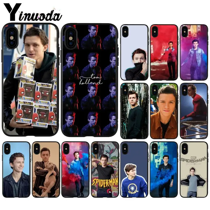 Yinuoda том Холланд Новинка чехол для телефона Fundas iPhone 8 7 6 6S Plus 5 5S SE XR X XS MAX