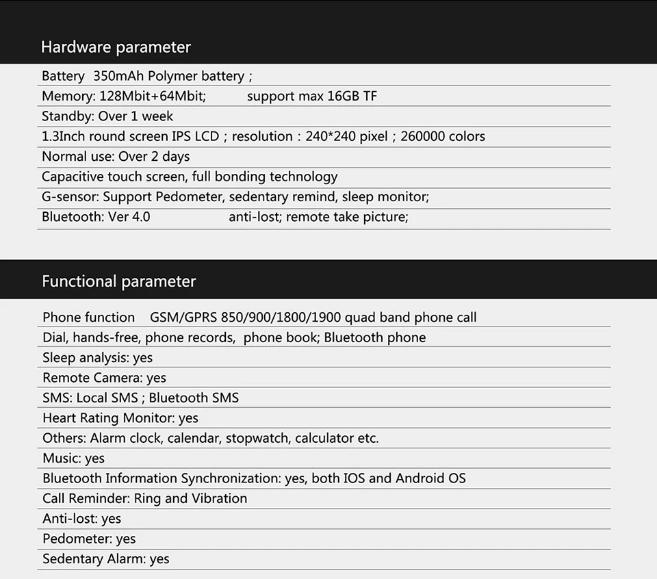 Смарт-часы KW18 Bluetooth телефон часы Поддержка сим-карты SD Card с сна монитор сердечного ритма для Android IOS Телефон