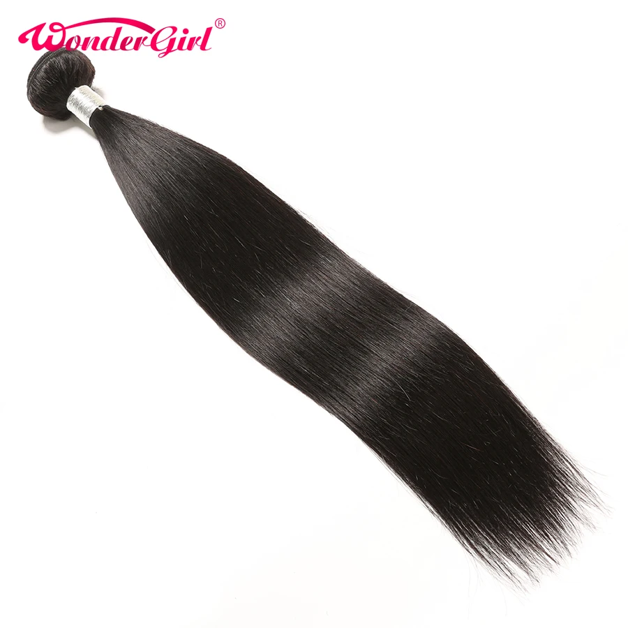 Brazilian Straight Hair Bundles Remy Hair Extension 100% Brazilian Hair Weave Bundles Can be Dyed Wonder girl Human Hair Bundles