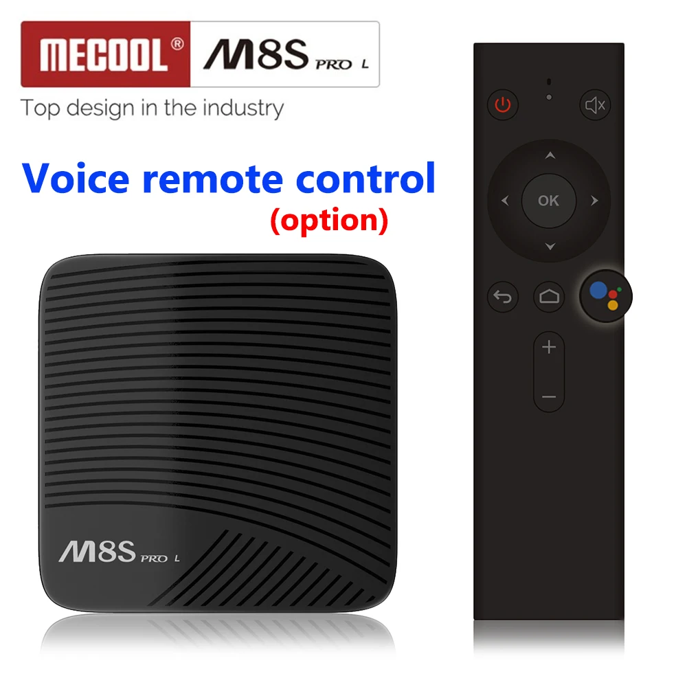 MECOOL M8S PRO L Android 7,1 Amlogic S912 ТВ коробка Octa Core 4 K Netflix HD WI-FI Bluetooth голос дистанционного Управление Smart ТВ коробка Коробки