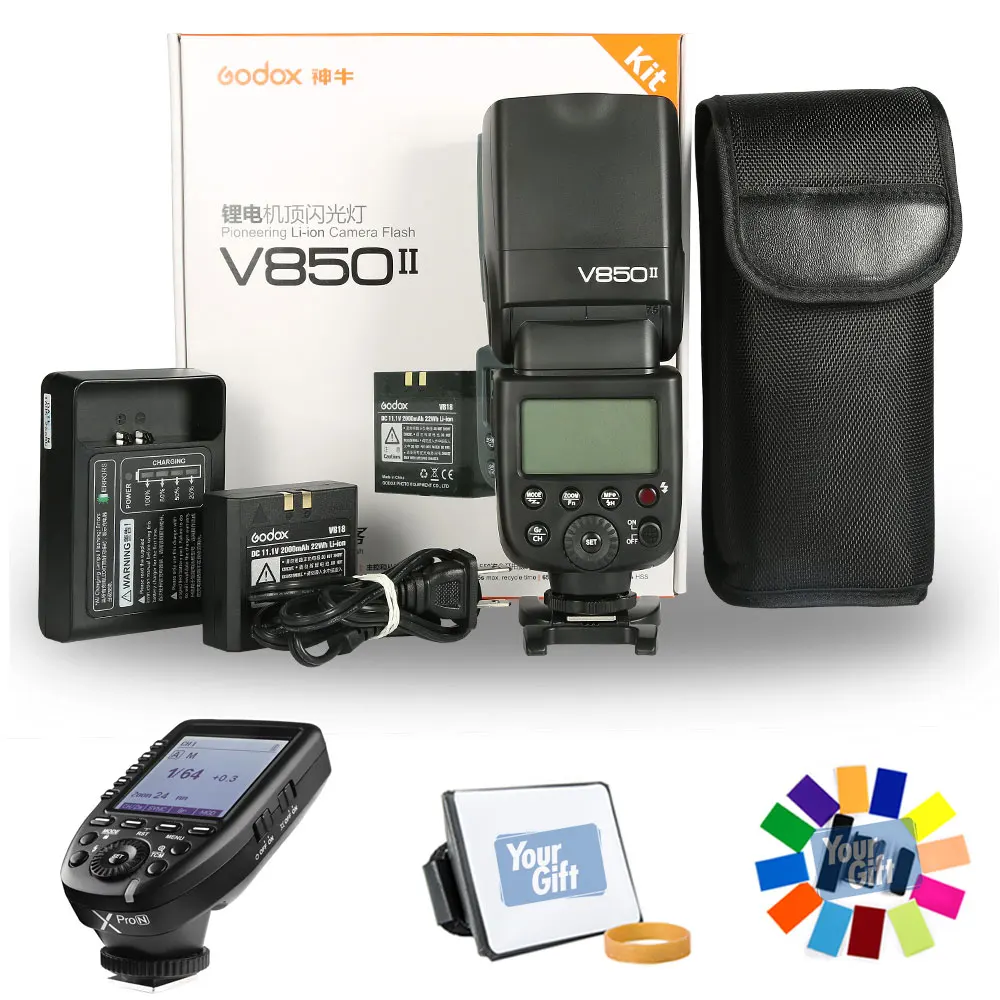 Godox Camera Flash V850II+Xpro-F Kit For Fuji (8)