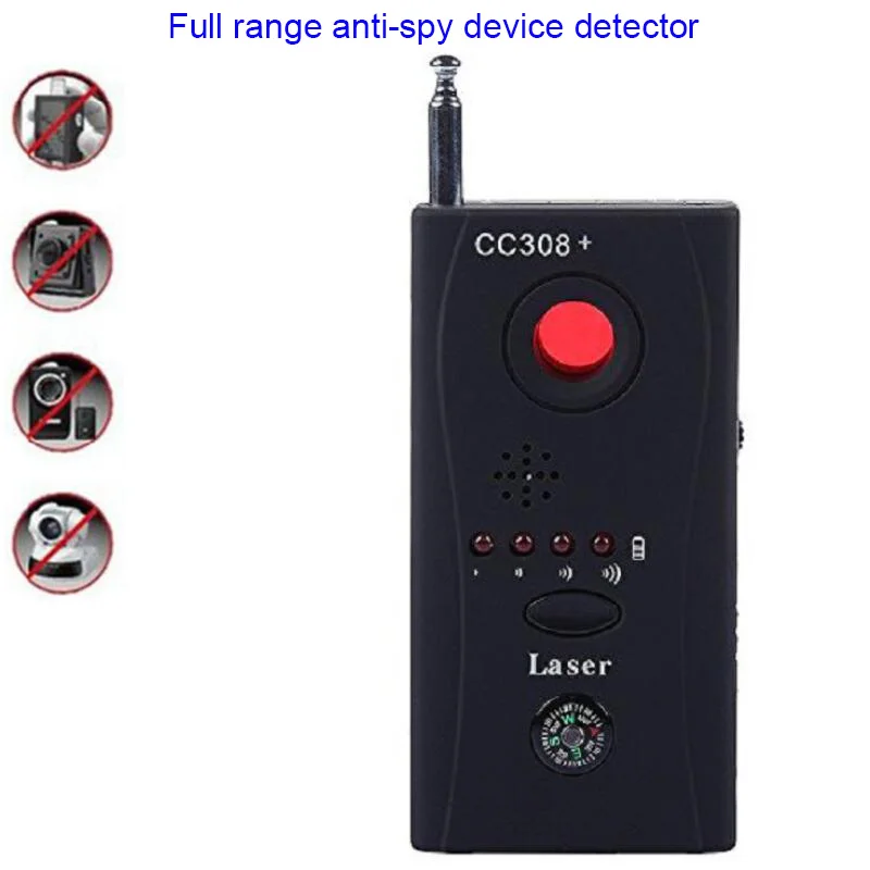 

Good cheap Full Range Anti-Spy Bug Detector CC308 Wireless Mini Hidden Camera Signal GSM Device Finder Privacy Protect Security