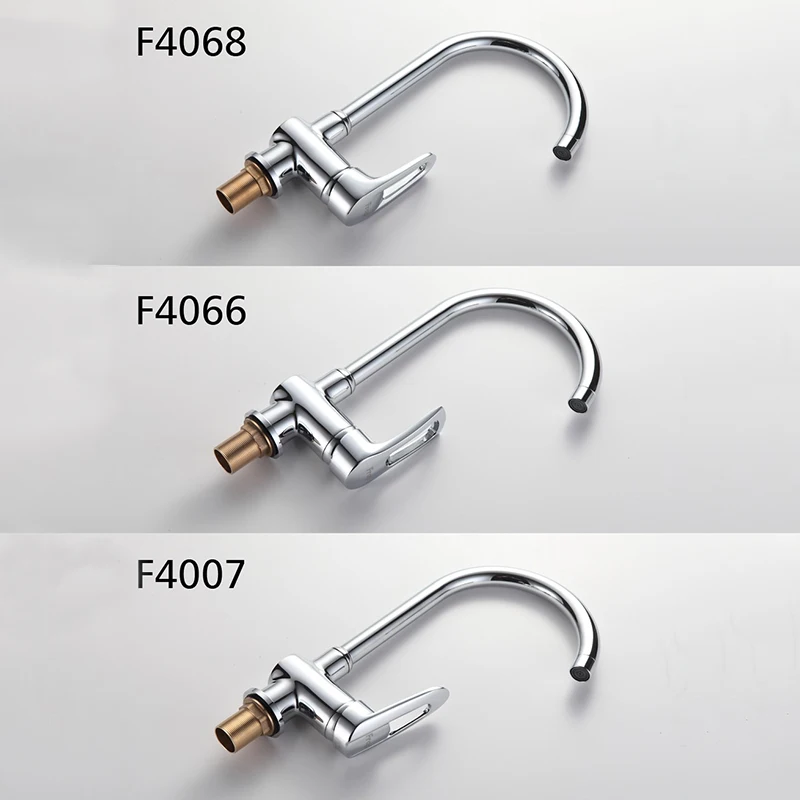 Frap Brass body Chrome Polished Classic kitchen faucet 360 degree rotation Mixer Water tap torneira monocom hot-cold water F4068