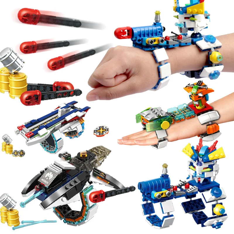 

Bracelet 622001~04 Wars Magic Brick Soft Elasticity Variety Adjustable Wristband Building Blocks Set Bricks Kids Toys Gift