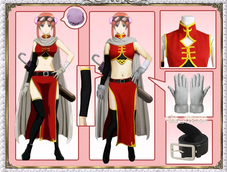 

GINTAMA Kagura two years later cosplay costume customize for any size