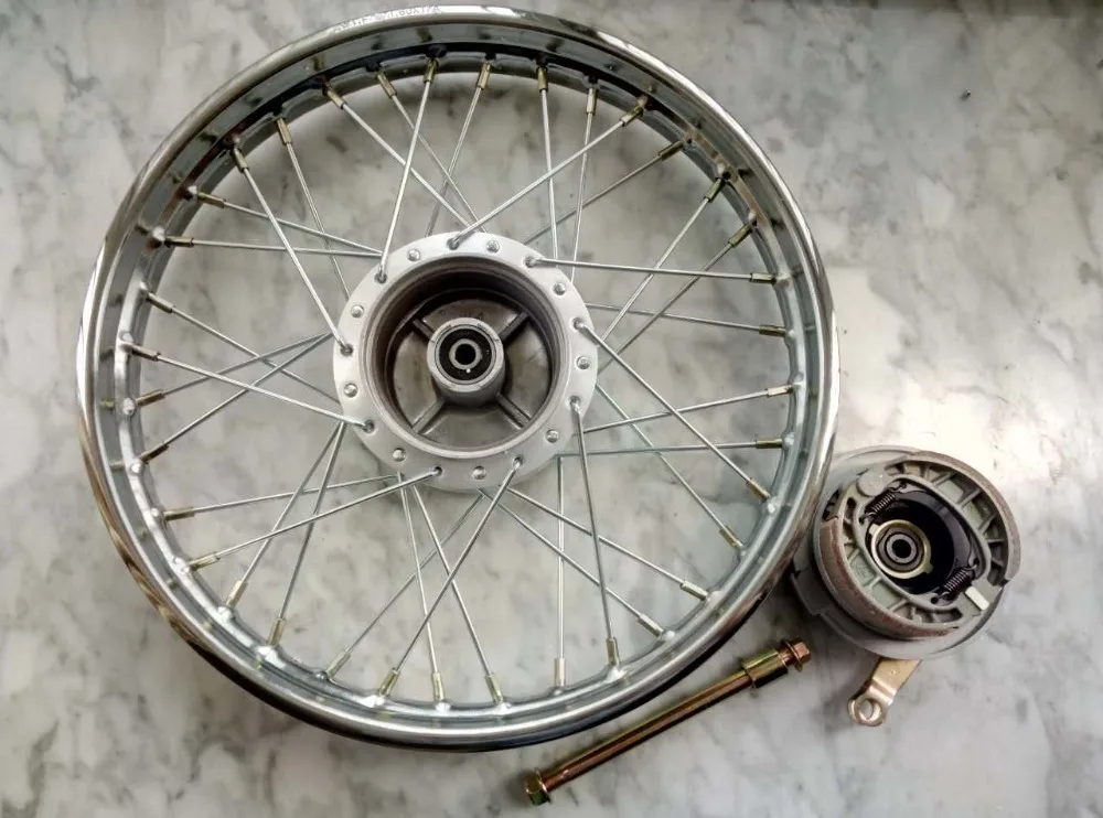 

JIALING JH70 CUB DAYANG DY100 Front Rear 1.4x17 1.6x17 1.85x17 1.2x17 1.4x17 1.6x17 Motorcycle Wheel Rims With Brake Hubs