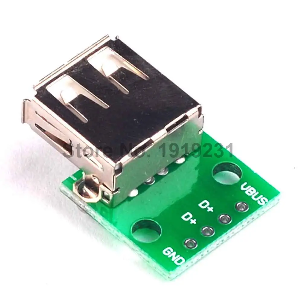 1 шт. тип A Женский USB для DIP 2 54 мм PCB разъем флакон из непрозрачного стекла USB|board