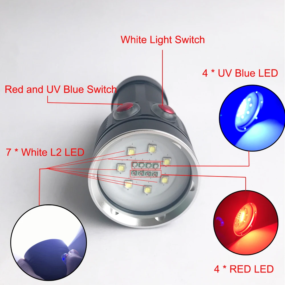 Diving Flashlight Underwater Dive Torch (10)