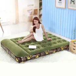 Камуфляж надувной матрас бытовой портативный открытый воздушной подушке кровать двуспальная кровать палатка кровать газа
