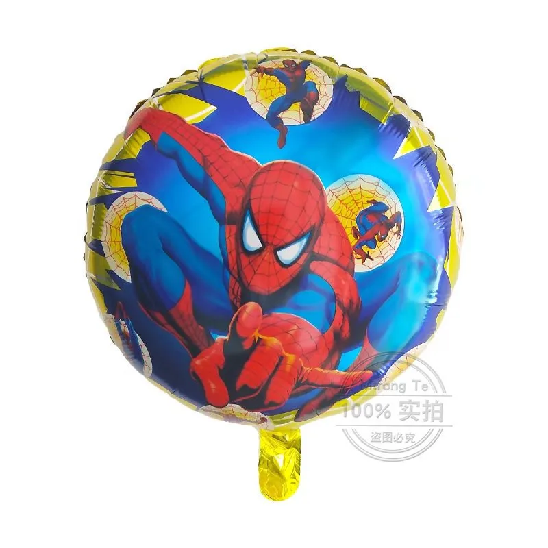 10 шт./лот, воздушные шары с гелием из фольги супергероя, мстители, лига справедливости, человек-паук, бэтмен, товары для детской вечеринки на день рождения, детские игрушки