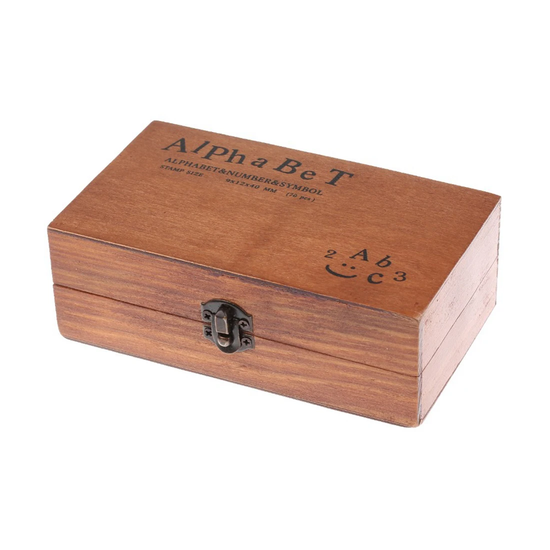  Big Sale 70pcs Vintage DIY Number And Alphabet Letter Wood Rubber Stamps Set With Wooden Box For Te - 32698855662