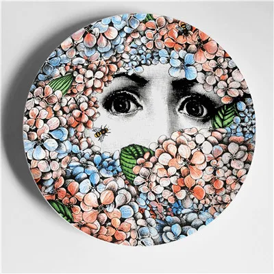 Milan rosenthal Piero fornasetti тарелки, настольные украшения, настенные подвесные тарелки, образец комнаты, фон для дома, отеля, украшения, аксессуары - Цвет: 3