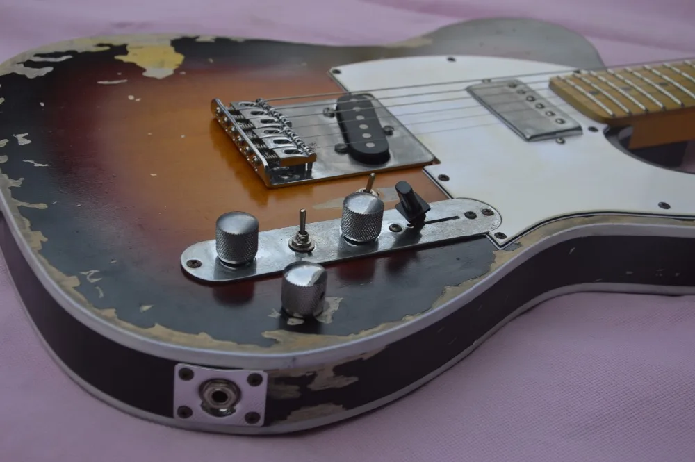 Custom Shop handmade telecast electric guitar, limited version Andy tele, master build relic guitar TL, boom switch, H-S control Custom Shop handmade telecast electric guitar, limited version Andy tele, master build relic guitar TL, boom switch, H-S control