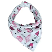 Детские нагрудники треугольник двойной хлопок нагрудники мультфильм печати слюнявчик детское передник для кормления хлопок бандана нагрудники