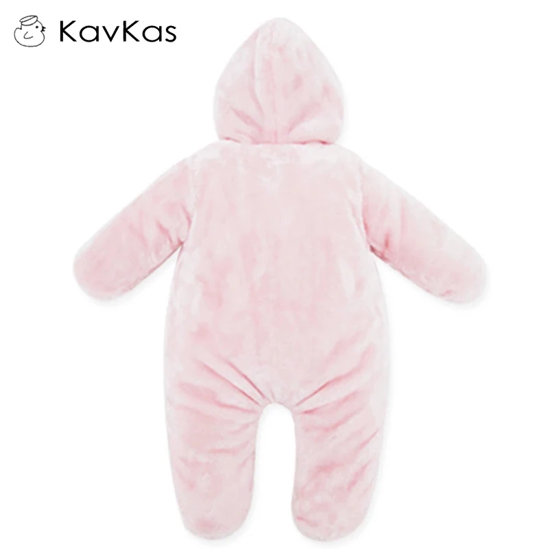 Kavkas/Детские комбинезоны с капюшоном Меховая зимняя теплая одежда принцессы