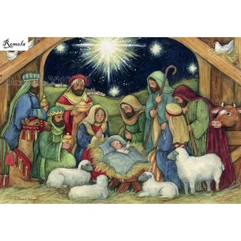 

Religious child room decor Embroidery Pattern diamond 5D DIY paintings 3D Cross stitch kits mosaic stickers