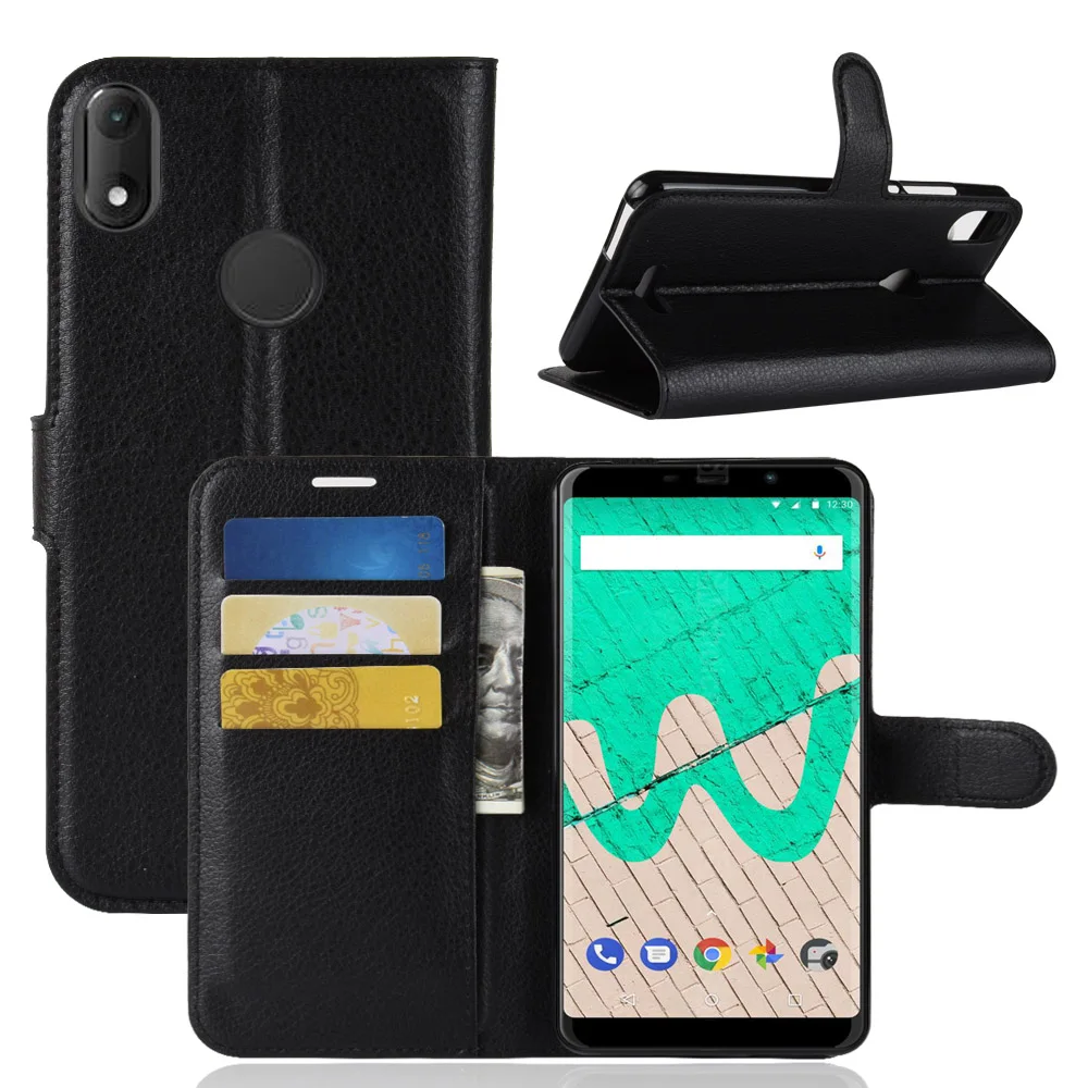 

CYBORIS Luxury Phone Funda Case For wiko view MAX Coque Flip Cover Case For wiko view MAX Case Bags with Stand Card Holder