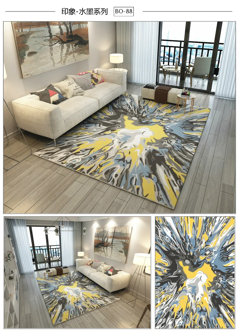 Новые китайские ковры с абстрактными рисунками для гостиной классический мягкий ковер для спальни диван журнальный столик коврик для кабинета коврик для гардеробной