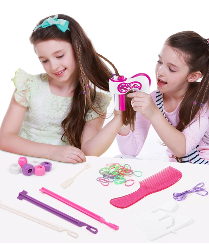 Игрушки для девочек волосы плетеный артефакт автоматический легко косы Playset Макияж для детей подарок на день рождения