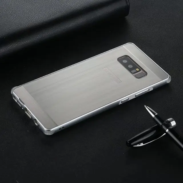 Роскошное Гальванопокрытие Алюминиевый металлический бампер для samsung S9 S8 plus note 8 A8 PLUS чехол PC задняя крышка противоударный чехол для телефона