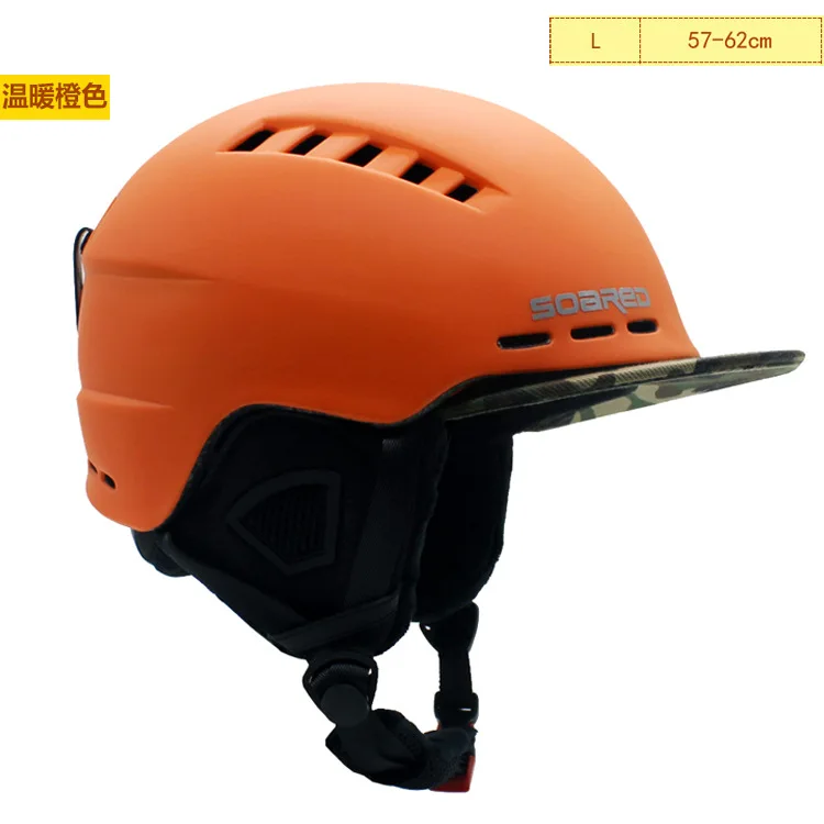 010407 лыжный шлем интегрально-литой сноуборд шлем Мужчины Женщины катание скейтборд лыжный шлем 57-62 см