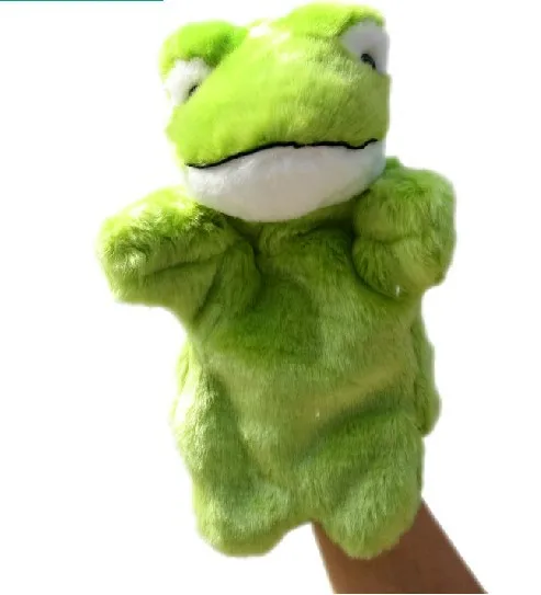 Горячая 26 см 1 шт. зеленая лягушка милая история успокоить кукольный плюшевые игрушки ребенка спать игры
