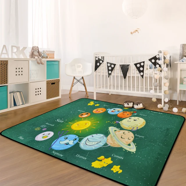 Nordic Cartoon Carpet Kids Room Home Bedroom Soft Children Nordic Cartoon Carpet Kids Room Home Bedroom Soft Children Tatami Rug Sofa Coffee Table Floor Mat Living Area Rugs
