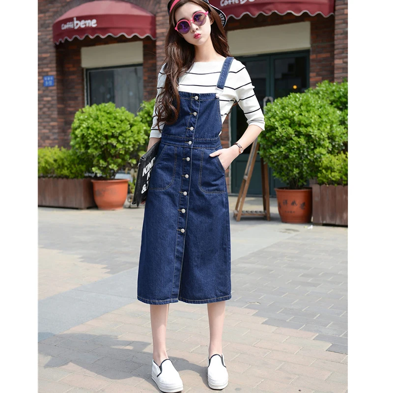 Oversized Women Dresses Korean version New Loose Sleeveless Strap Denim Dress Sexy Elegant Jeans Dress Women 9XL IOQRCJV AA171