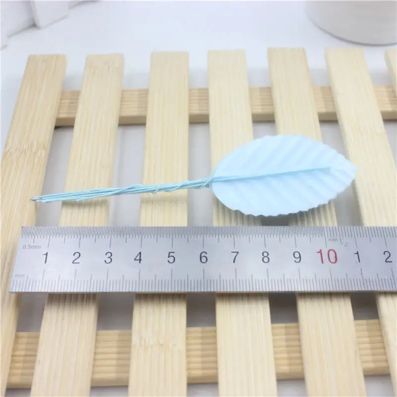 Cheap 10 pieces / lot 5 cm Silk Leaf-shaped Green Leaves Artificial Flower For Wedding Decoration DIY Scrapbooking