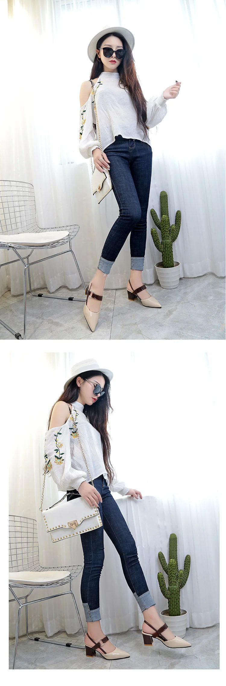 18 spring new hollow coarse sandals high-heeled shallow mouth pointed baotou shoes work shoes women Female sexy high heels x21 5 18 spring new hollow coarse sandals high-heeled shallow mouth pointed baotou shoes work shoes women Female sexy high heels x21 5