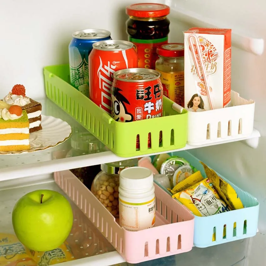 

Multi-purpose finishing drawer boxes, Japanese-style tableware organize creative storage box adjustable Refrigerator storage box
