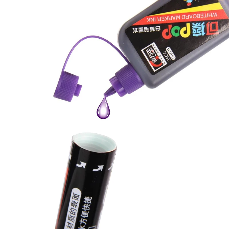 Günstige WISSEN 8 Farben set Whiteboard Tinte Löschbaren POP Art Marker Regenerator Für Schule Lieferant