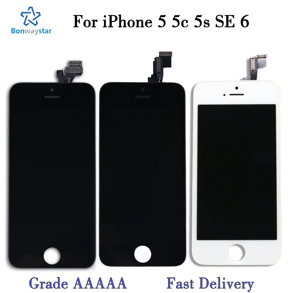 ЖК дисплей AAAAA Для iPhone 5 5S 6s 7 8 сменный экран с дигитайзером сенсорный в сборе для