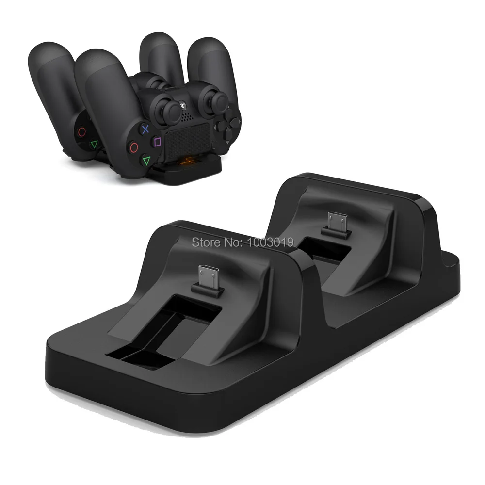 5 in 1 PS4 SLIM PRO Dual Controller Charger Dock Game Headphone Discs Storage Stand Micro USB Charging Cable for Sony PS4