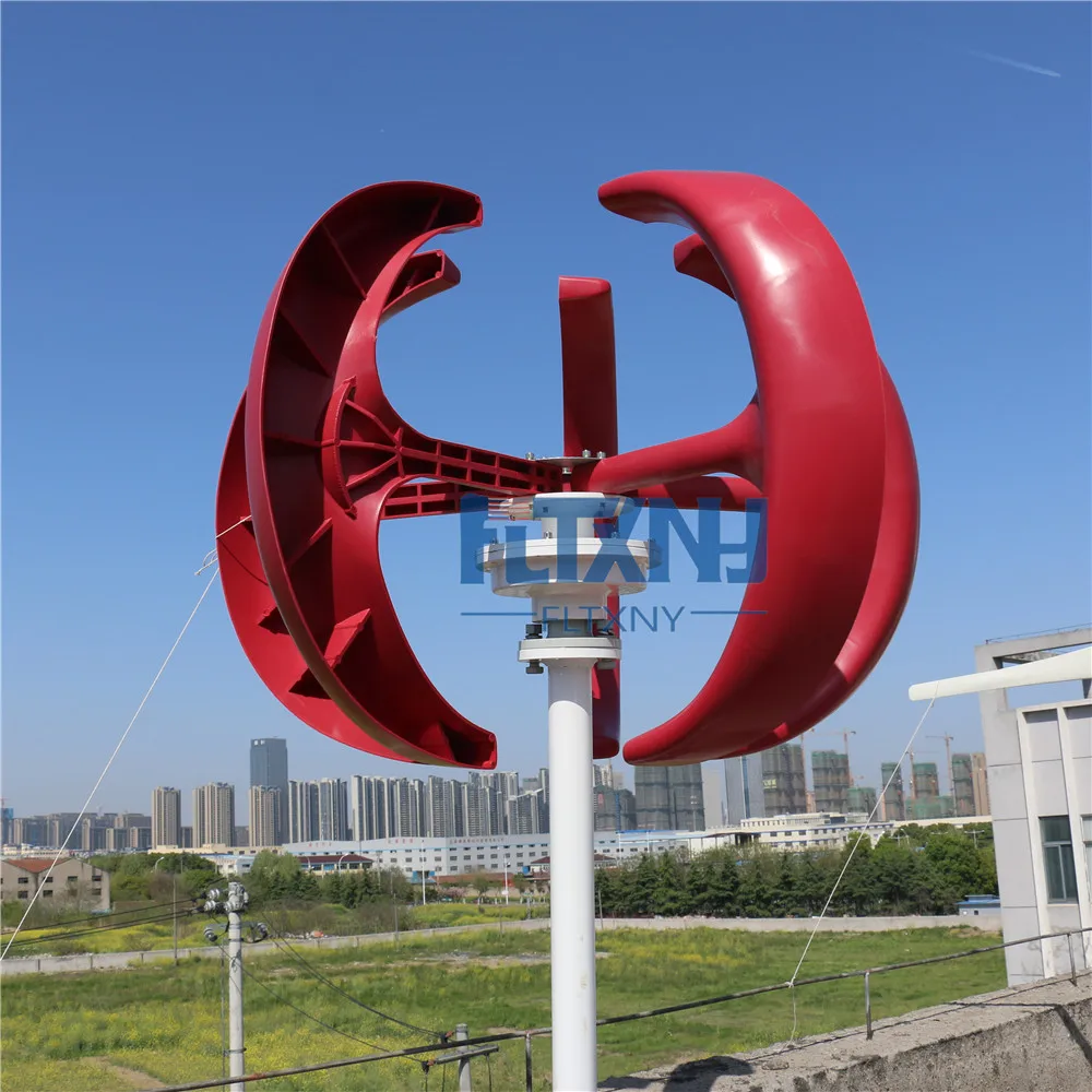 

New 100w 12v vertical wind turbine generator with maglev generator and MPPT charge controller 1.3m start up