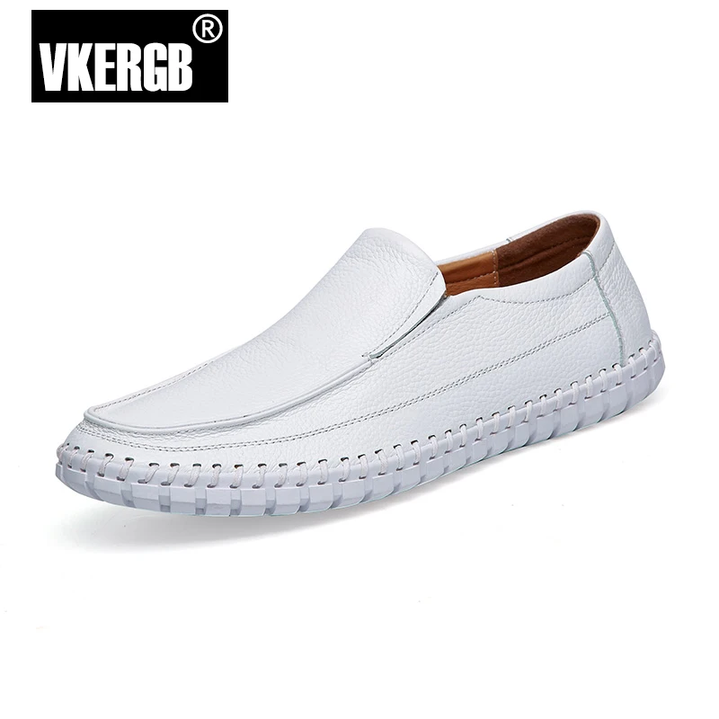 Casual Brand Men Loafers Comfortable Soft Driving Shoes Handmade Genuine Leather Men's Flats Slip On Leather Moccasins VKERGB Casual Brand Men Loafers Comfortable Soft Driving Shoes Handmade Genuine Leather Men's Flats Slip On Leather Moccasins VKERGB