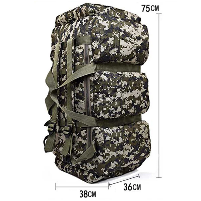 LGFM-90L большой емкости Открытый походный рюкзак военный тактический пакет камуфляж багажная сумка палатка контейнер для одеяла 9